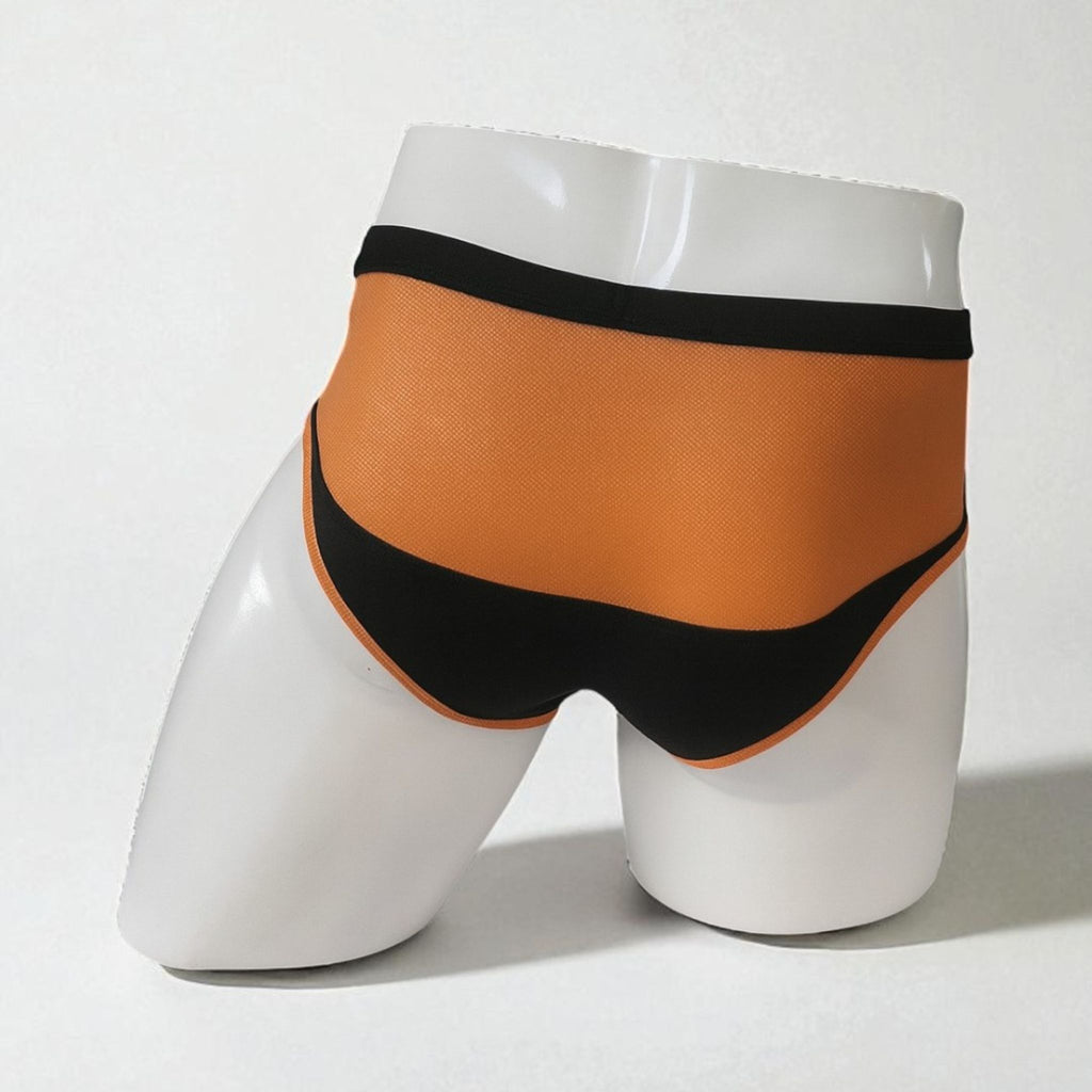 Brief Deportivo Bicolor – Negro & Naranja